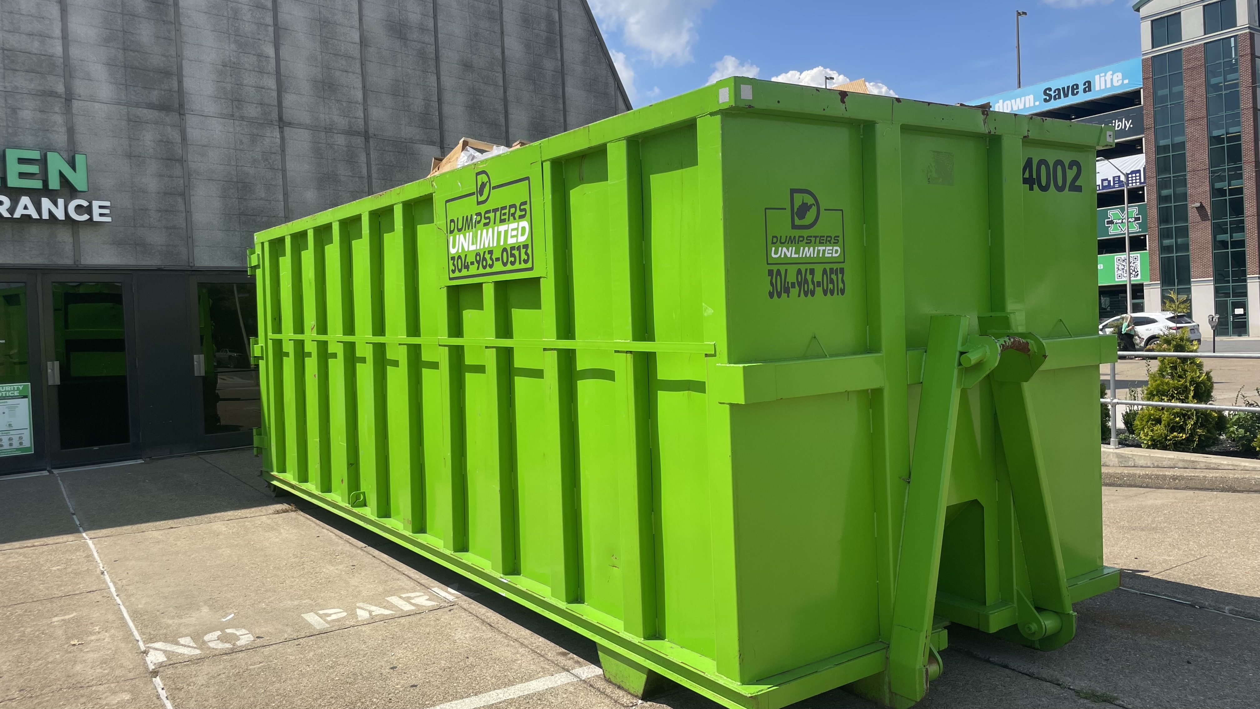 40 Yard roll-off dumpster from Dumpsters Unlimited